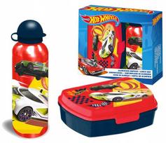 Kids Licensing „Hot Wheels Rinkinys“ priešpiečių dėžutė + butelis 500 ml HW00001