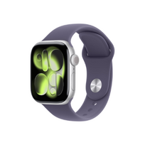Apple Watch Series 11 GPS + Cellular 42mm Silver Aluminium Case with Purple Fog Sport Band - M/L | Apple