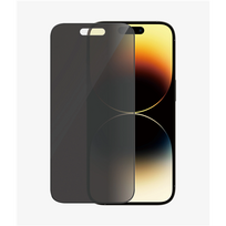PanzerGlass | Screen protector | Apple | iPhone 14 Pro | Glass | Black | Ultra-Wide Fit; Easy installation; Privacy Filter; Fingerprint resistant | Pr