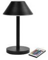 Multi LED lempa Zelda Midi Ø12xH21.5cm su nuotolinio valdymo pultu, juoda, 6 vnt./dėžutėje