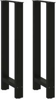 Baro stalo kojos, juodos, 2 vnt., 40x(100-101) cm, plienas