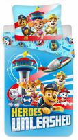 Vaikiškas antklodės užvalkalas „Paw Patrol Heroes Unleashed“ 100–135 cm, 40–60 cm