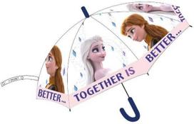 „Disney Frozen“ vaikiškas permatomas pusiau automatinis skėtis √ò74 cm