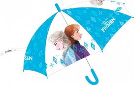 „Disney Frozen“ vaikiškas pusiau automatinis permatomas skėtis √ò74 cm
