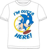 Sonic the Hedgehog Here vaikiški trumpi marškinėliai, viršutinio 110 cm