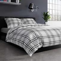 Satininės medvilnės patalynės komplektas, 160x200 cm, minkšta ir patogi patalynė, elegantiškas miegamojo dekoras, 2 pagalvių užvalkalai 70x80 cm