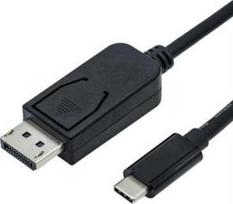 Kabelis USB Roline adapteris USB C tipo – DisplayPort v1.2 M/M 2 m (11.04.5846)
