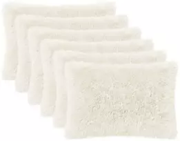 Pagalvėlės užvalkalas 6 pcs HEERLEN Balta 50 x 75 cm PV pūkinis