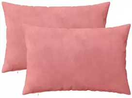 Pagalvėlės užvalkalas 2 pcs HEERLEN Rožinė 30 x 50 cm Aksomas