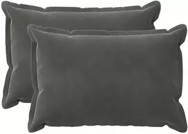 Pagalvėlės užvalkalas 2 pcs HOUTEN Tamsiai pilka 50 x 75 cm