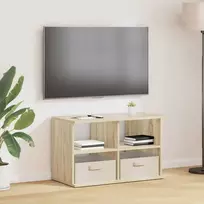 TV staliukas Televizoriaus stovas su stalčių Sonoma ąžuolas 79 x 40 x 48 cm
