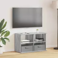 TV staliukas Televizoriaus stovas su stalčių Pilkas Sonoma 79 x 40 x 48 cm