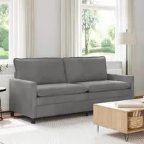 Sofa Tamsiai pilka 196 x 81 x 87,5 cm Aksomas