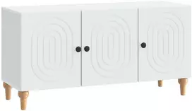 TV staliukas Televizoriaus spintelė Balta 99 x 34,5 x 50 cm Apdirbta mediena