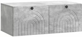 TV staliukas Sieninė TV spintelė Betono pilka 78,5 x 41 x 30 cm