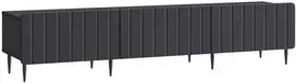 TV staliukas Televizoriaus spintelė su stalčių Juoda 147 x 34,5 x 32 cm
