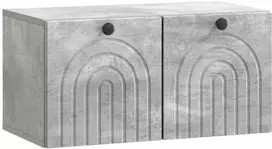 TV staliukas Sieninė TV spintelė Betono pilka 59,5 x 31 x 30 cm