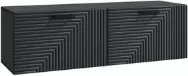 TV staliukas Sieninė TV spintelė Juoda 98 x 31 x 30 cm Apdirbta mediena