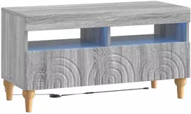 TV staliukas LED televizoriaus spintelė ALKMAAR 81 x 35 x 43 cm Pilka Sonoma