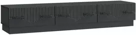 TV staliukas Televizoriaus spintelė su stalčių Juoda 147 x 34,5 x 27 cm