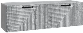 TV staliukas Sieninė TV spintelė Pilka sonoma ąžuolo 98 x 31 x 30 cm