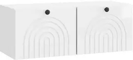 TV staliukas Sieninė TV spintelė Itin blizgi balta 78,5 x 31 x 30 cm