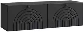TV staliukas Sieninė TV spintelė Juoda 98 x 31 x 30 cm Apdirbta mediena