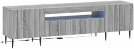TV staliukas LED televizoriaus spintelė ZWOLLE 153 x 35 x 43 cm Pilka Sonoma