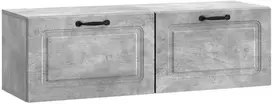 TV staliukas Sieninė TV spintelė Betono pilka 98 x 31 x 30 cm