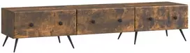 TV staliukas Televizoriaus spintelė Dūminio ąžuolo 147 x 34,5 x 30 cm