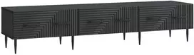 TV staliukas Televizoriaus spintelė su stalčių Juoda 147 x 34,5 x 30 cm