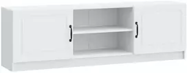 TV staliukas Televizoriaus spintelė Balta 150 x 31 x 47 cm Apdirbta mediena