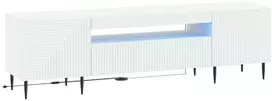 TV staliukas LED televizoriaus spintelė HAARLEM 153 x 35 x 43 cm Balta