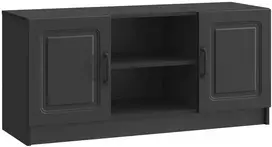 TV staliukas Televizoriaus spintelė Juoda 102 x 34,5 x 47 cm
