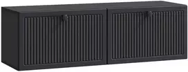 TV staliukas Sieninė TV spintelė Juoda 98 x 31 x 30 cm Apdirbta mediena