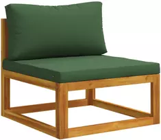 Modulinė vidurinė sofa su pagalvėlėmis Kietos akacijos mediena