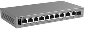 Šakotuvas Ruijie REYEE POE jungiklis RG-ES211GS-LP 8 prievadų + 2x UPLINK + 1x SFP