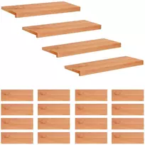 Laiptų pakopos 20 vnt. 80 x 30 x 2 cm Lakas Kietas bukas medis