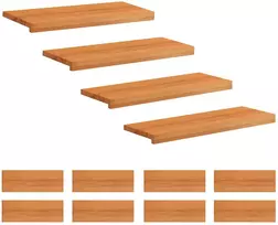 Laiptų pakopos 12 vnt. 80 x 30 x 2 cm Šviesiai rudas