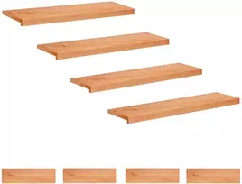 Laiptų pakopos 8 vnt. 100 x 25 x 2 cm Lakas Kietas bukas medis