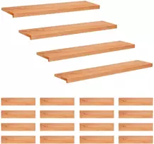 Laiptų pakopos 20 vnt. 120 x 25 x 2 cm Lakas Kietas bukas medis