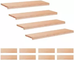 Laiptų pakopos 12 vnt. 90 x 25 x 2 cm Natūrali