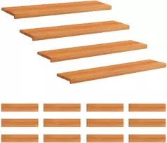 Laiptų pakopos 16 vnt. 110 x 25 x 2 cm Šviesiai rudas