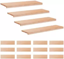 Laiptų pakopos 16 vnt. 100 x 30 x 2 cm Natūrali