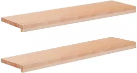 Laiptų pakopos 2 vnt. 90 x 25 x 2 cm Natūrali