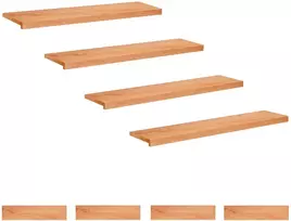 Laiptų pakopos 8 vnt. 120 x 25 x 2 cm Lakas Kietas bukas medis