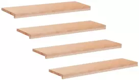 Laiptų pakopos 4 vnt. 90 x 25 x 2 cm Natūrali