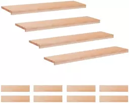 Laiptų pakopos 12 vnt. 120 x 30 x 2 cm Natūrali