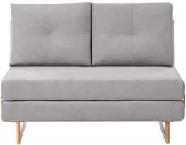Beliani Išskleidžiama dvivietė sofa JERSLEV, pilka