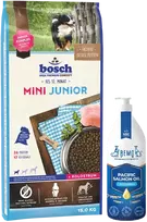 Bosch Petfood Mini Junior 15kg + lašišų aliejus 1000ml